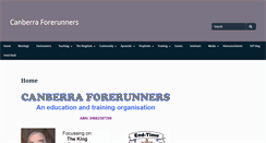 Desktop Screenshot of canberraforerunners.org